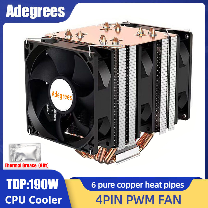 Cpu Cooler - 6 Heatpipe CPU-Kühler 4Pin PWM PC