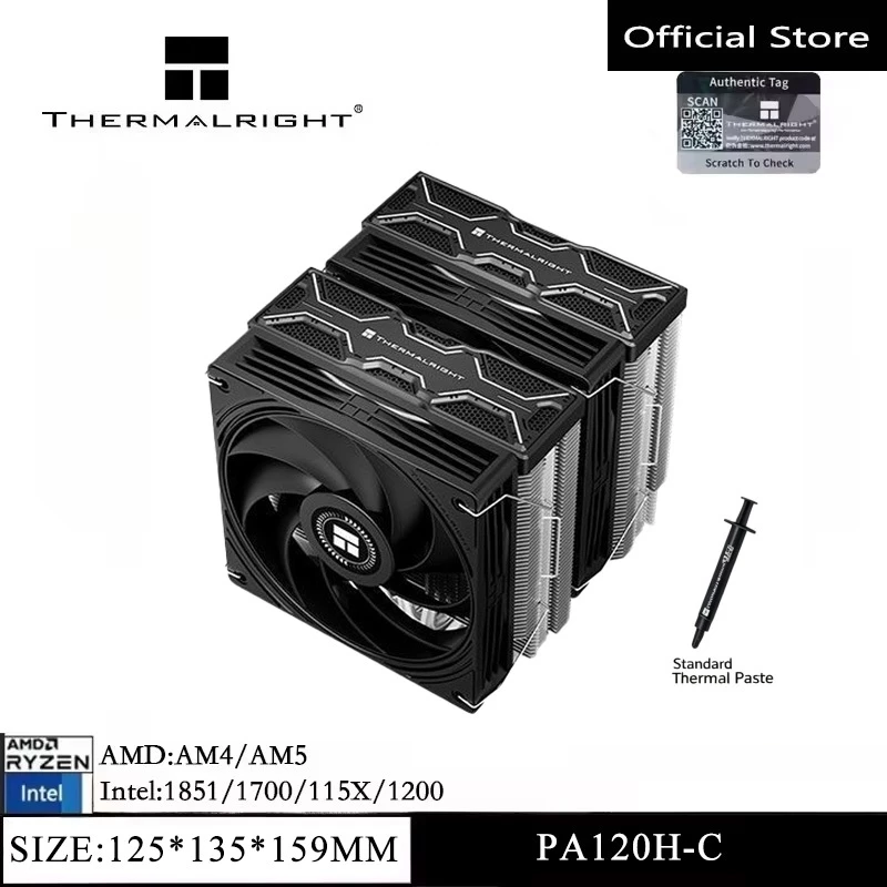 Thermal Paste - Thermalright PA120H‑C SCHWARZ Dual-Tower CPU-Kühler 6