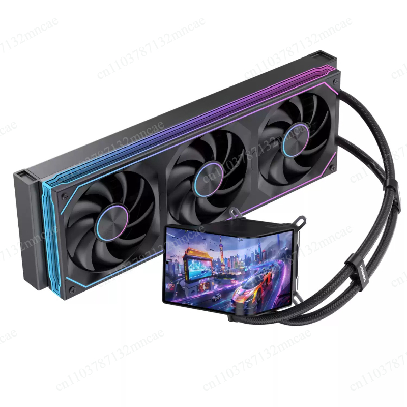 Cpu Cooler - 360-mm-Flüssigkeits-CPU-Kühler mit 6,67-Zoll-Bildschirm-Videoanzeige, ARGB-Lüftern zur Kühlung