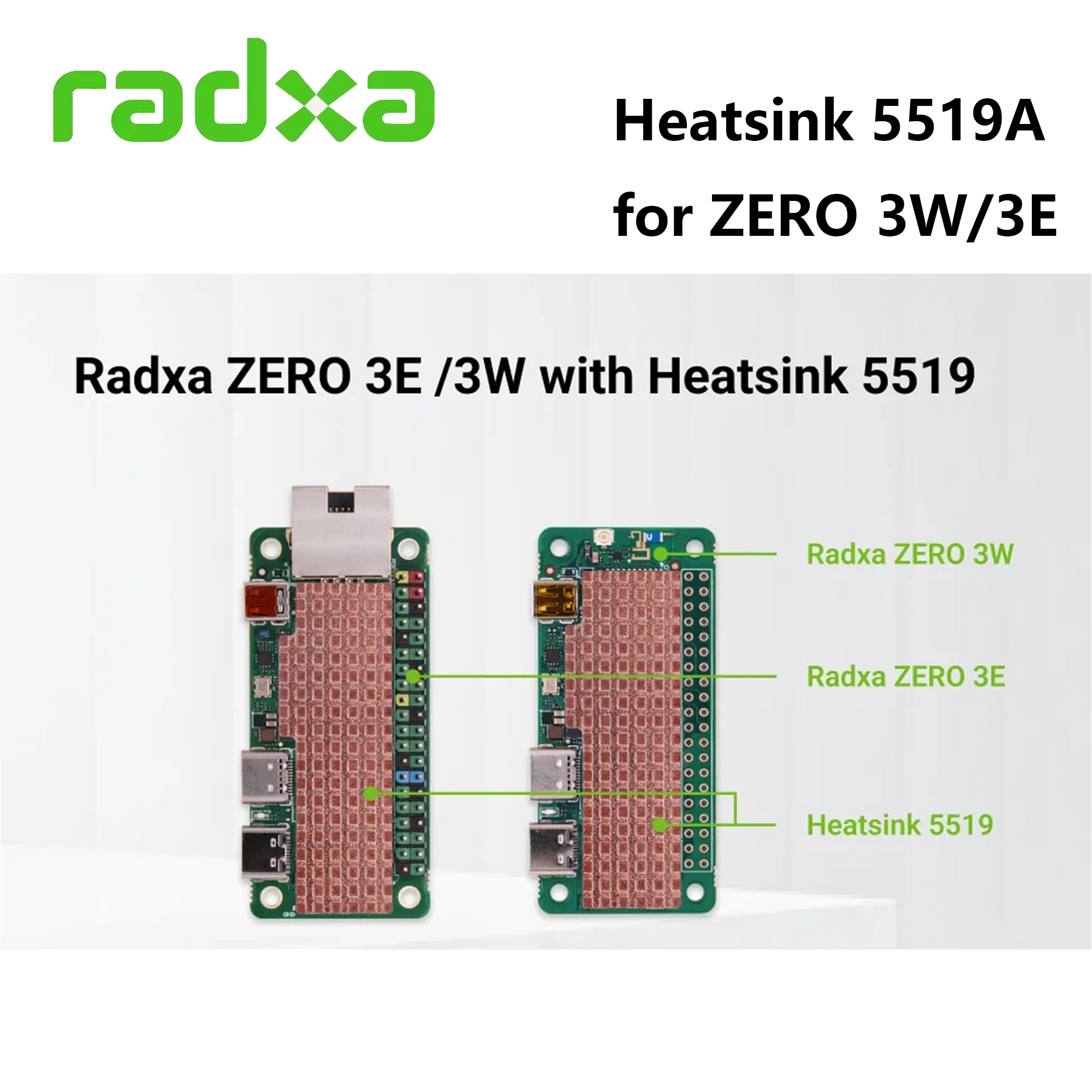 FireChip Radxa ZERO 3W / 3E Kü – Heatsink Bewertung und Preis