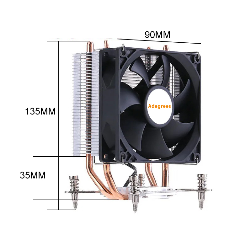 2 Heatpipes X99 CPU-Luftkühler – Cpu Heatsink Bewertung und Preis