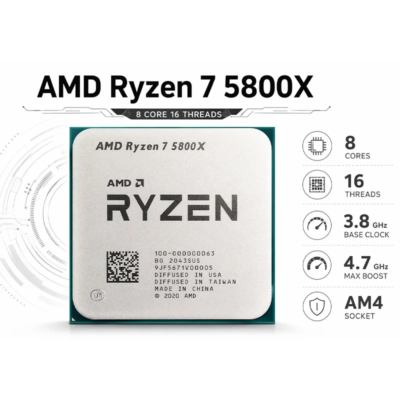 AMD Ryzen 7 5800X Freigeschalt – Cpu Fan Bewertung und Preis